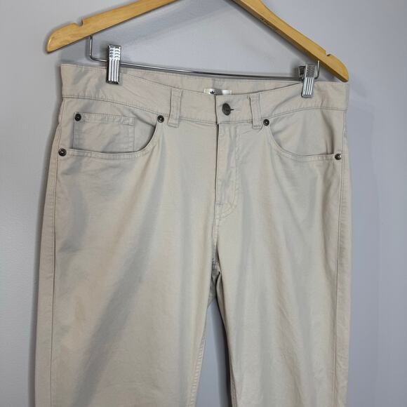 PETER MILLAR  Soft Touch Twill Five Pocket Pant Performance Beige Sz 34x33 - Picture 2 of 8